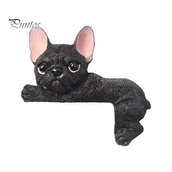 Decorative Wall Plate Sticker 3D French Bulldog Resin Light Switch Cover, Cute Cartoon Dog Socket Creative Ornament Decor, Self-Adhesive Animal