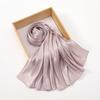 Premium Shimmer Silk Satin Hijab Scarf Women Luxury Solid Color Plain Hijab Shiny Shawl Silk Feeling Stain Wraps Shiny Stoles