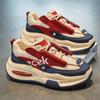 Shoes new spring and autumn new youth leather waterproof sports platform casual dad shoes