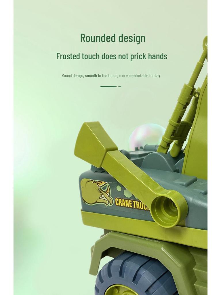 Children's Large Inertial Toy Excavator & Dinosaur Transporter