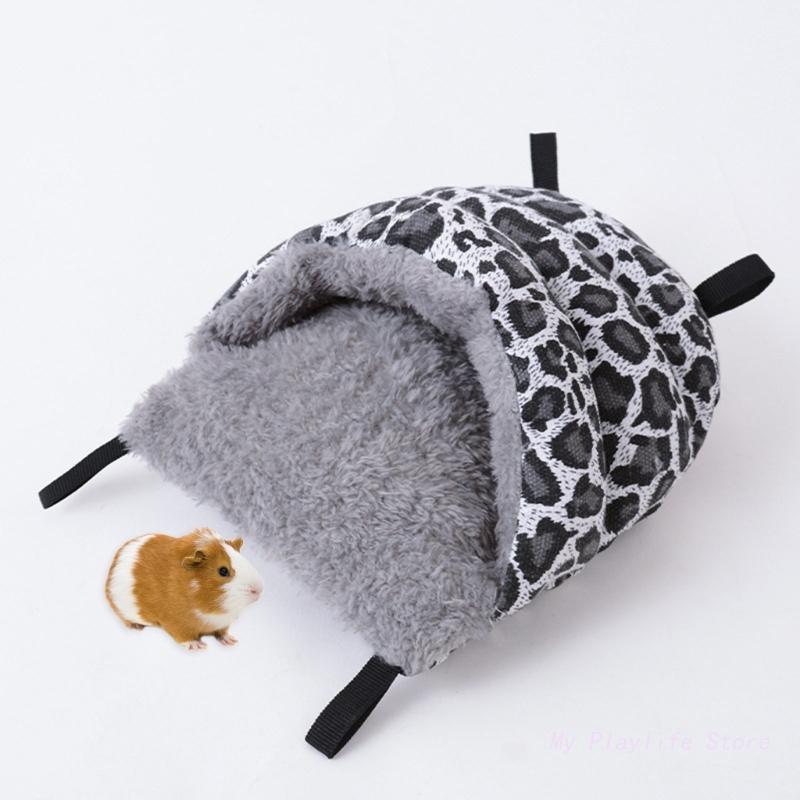 Kleintier Winterbett Haus Warm Hängematte Nest Zubehör für Hamster Meerschweinchen Igel Schlangen Spinnen Eidechsen