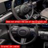 For Hyundai KONA 2024 2025 ABS CarbonFiber look Car Steering Wheel Trim direction Control Button Frame Cover Styling Accessories