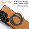 For Samsung Galaxy S25 Ultra Case with Ring Kickstand Magnetic Case PU Leather Back Cover