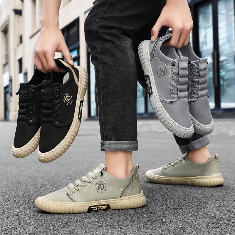 Men'S Autumn Fashion Casual Walking Shoes, Featuring A Striped Design, Comfort and Breathability, Suitable for Both Sports and Leisure Shoes