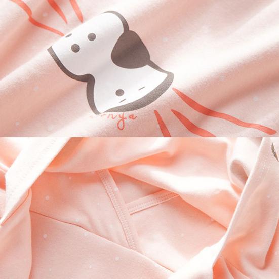 Set de pijamale de maternitate pentru alăptare cu mâneci lungi, pantaloni de top pentru alăptare