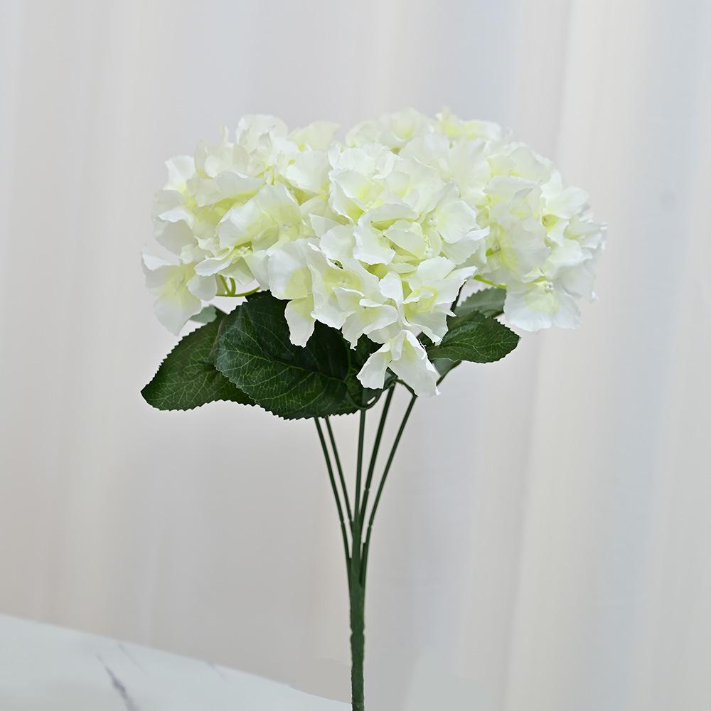 

Букет из 5 искусственных гортензий, украшение из искусственных цветов, украшение для обеденного стола в гостиной, украшение для свадебного букета, сухоцветы