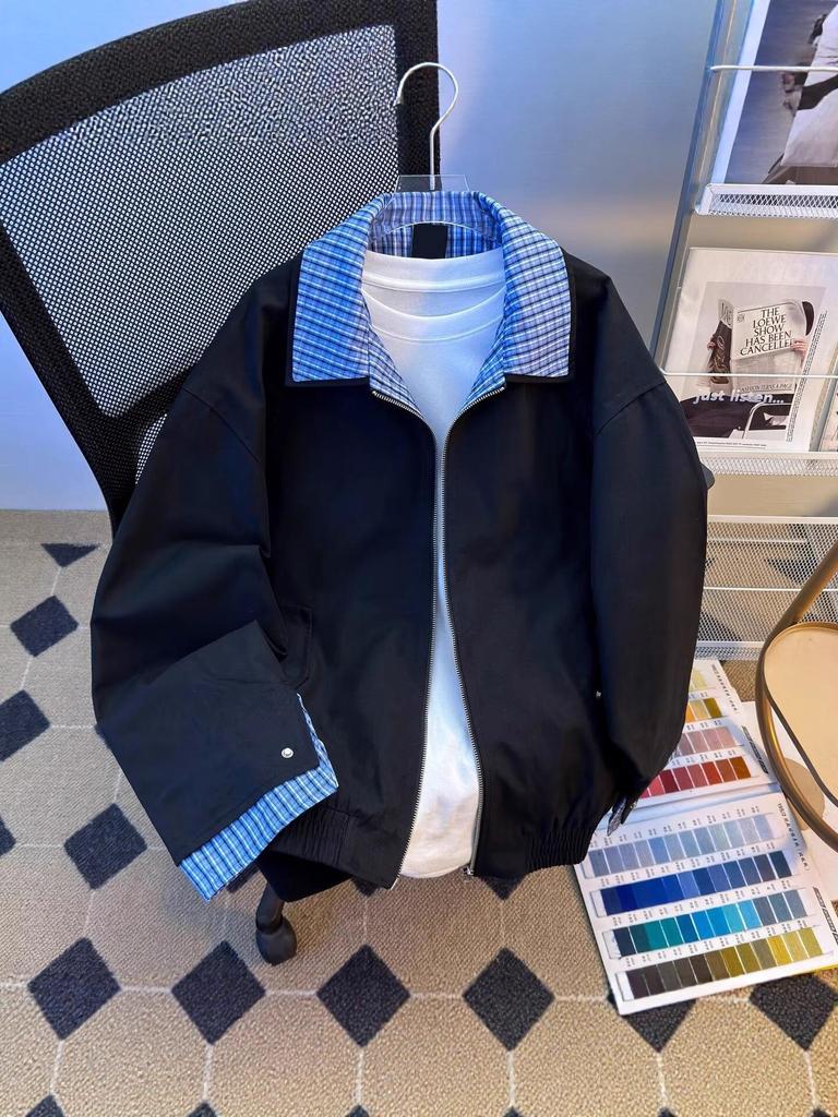 2025 Herbst Miu Stil Khaki Harrington Retro Zweiteilig Collegejacke für Damen