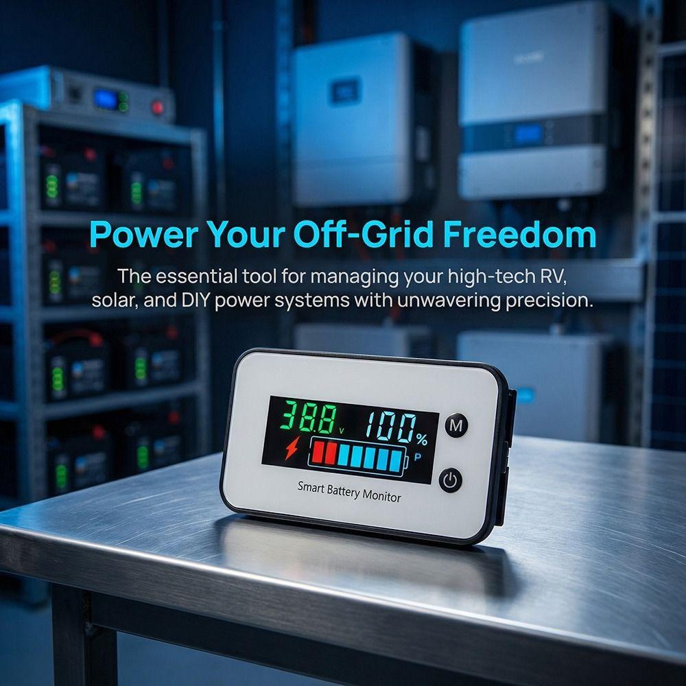 Buzzer Alarm Battery Voltage Meter IPX7 Waterproof Battery Monitor Temperature Meter  Electric Bike