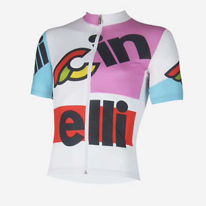 Cinelli Mens Cycling Jersey Short Sleeve Breathable Performance Bike Shirt Road Mountain Riding Season