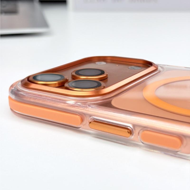 Luxury Color Bumper Armor Magnetic Case for iPhone 17 Air 16 15 14 13 Pro Max Plus For Magsafe Wireless Charge Clear Soft Cover
