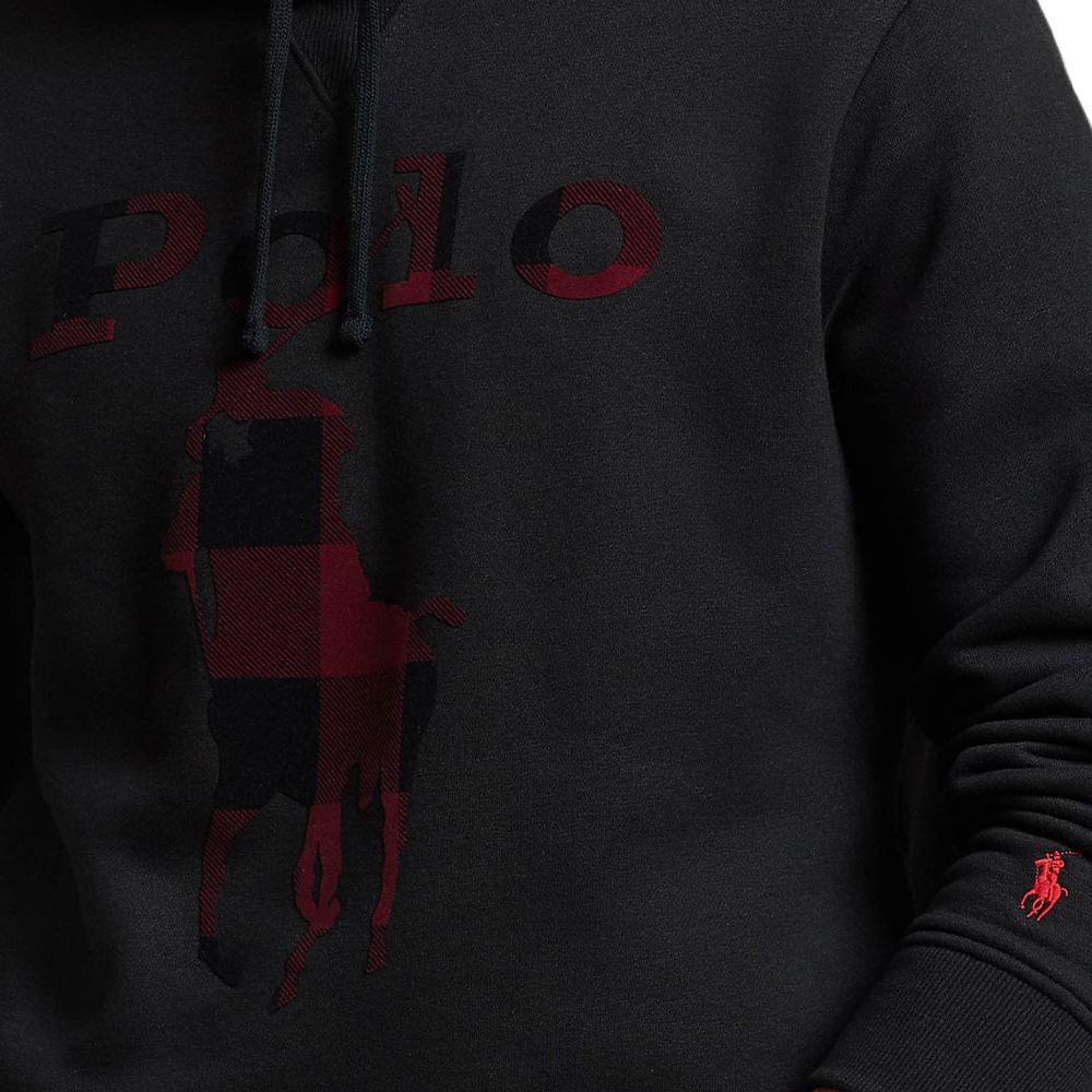 Polo Ralph Lauren FW22 Logo Print Casual Hoodie Men Hoodies Black 710881816-001