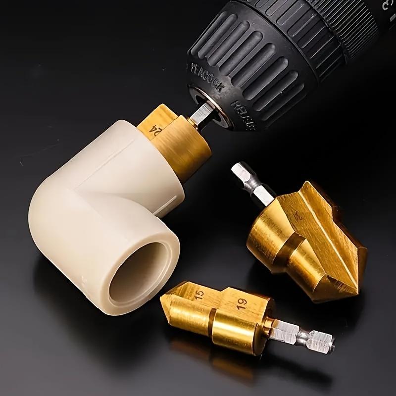 Balení jednoho kusu Vrták s šestihrannou stopkou pro výstružník PPR trubek, velikosti 20/25/32 mm, kompatibilní s elektrickými vrtačkami, pro vystružování vodovodních trubek