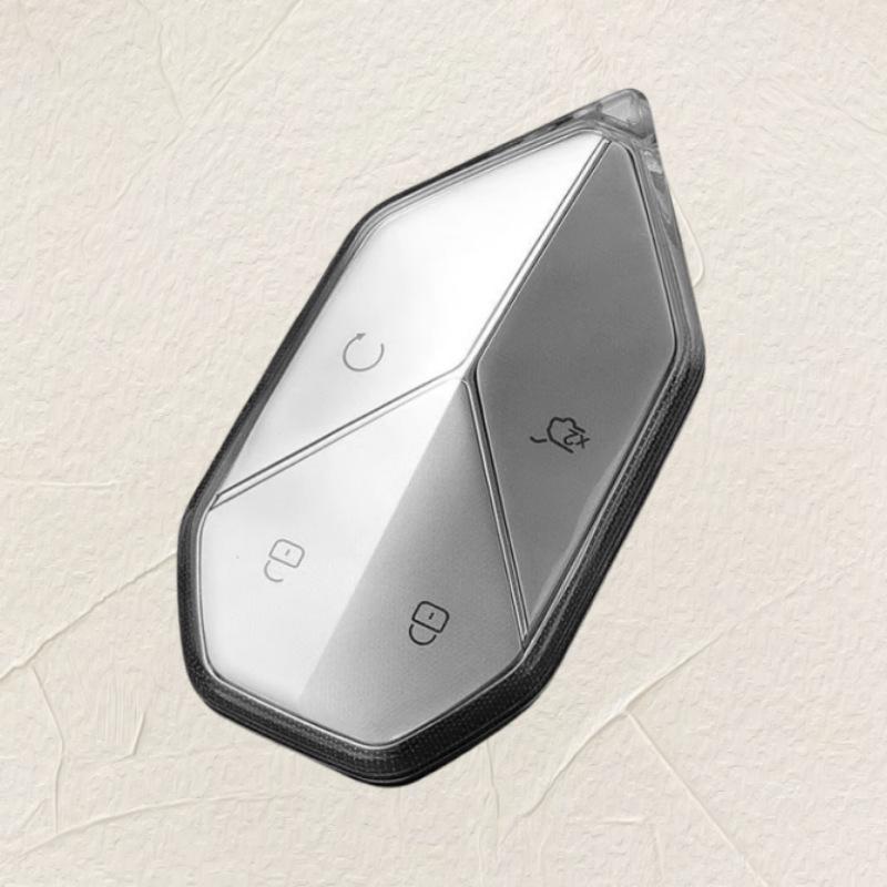 

TPU Car Remote Case Transparent Soft Key Cover Keychain Accessories for BYD Formula Leopard 5/8 Key Set Leopard 5/8 Leopard Five прозорий