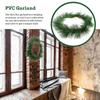 Christmas Pine Needle Ring Decor Artificial Garland Greenery Needles Simulated Decoration Pvc Home