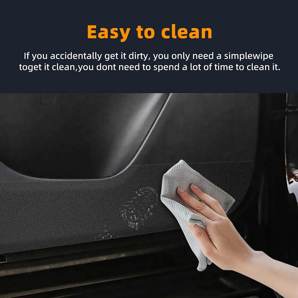 Suede Interior Door Anti-Kick Pad for Mazda CX-70 CX-80 CX-90 2024 2025 LHD RHD