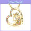 Stunning Silver Unicorn Necklace And Earring Set Perfect For Animal Lovers