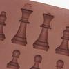 Chess Piece Resin Molds, Brown Silicone Multiple Cavity Molds for Chocolate Treats, Jellies Forms, Resin Craft Piece and Handmade Soap, 8.58 x 3.46 in