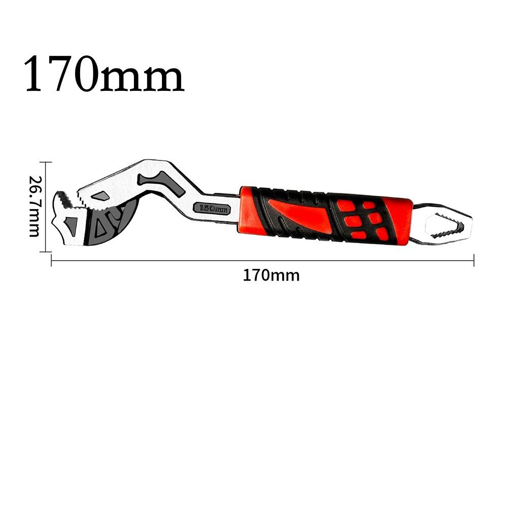 

6-12 Inch Self-Locking Adjustable Pipe Wrench With Double Thread Jaws - Multi-Functional Pipe Repair Tool