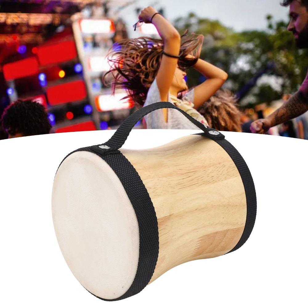 Wood+Sheepskin Hand Drum Kit Wood Color Handpan Drums Set For Drum Lovers