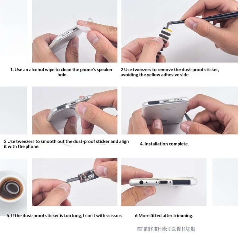 Universal Phone Dustproof Stickers Anti Dust Mesh Waterproof Adhesive for Speaker Earpiece Port Prevent Dust Entry Protection