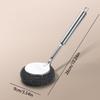 Long Handle Pot Brush Kitchen Pan Pot Dishes  Decontamination Cleaning Brush Cleaning Brush Steel Wire Metal Wool Scourer Stron