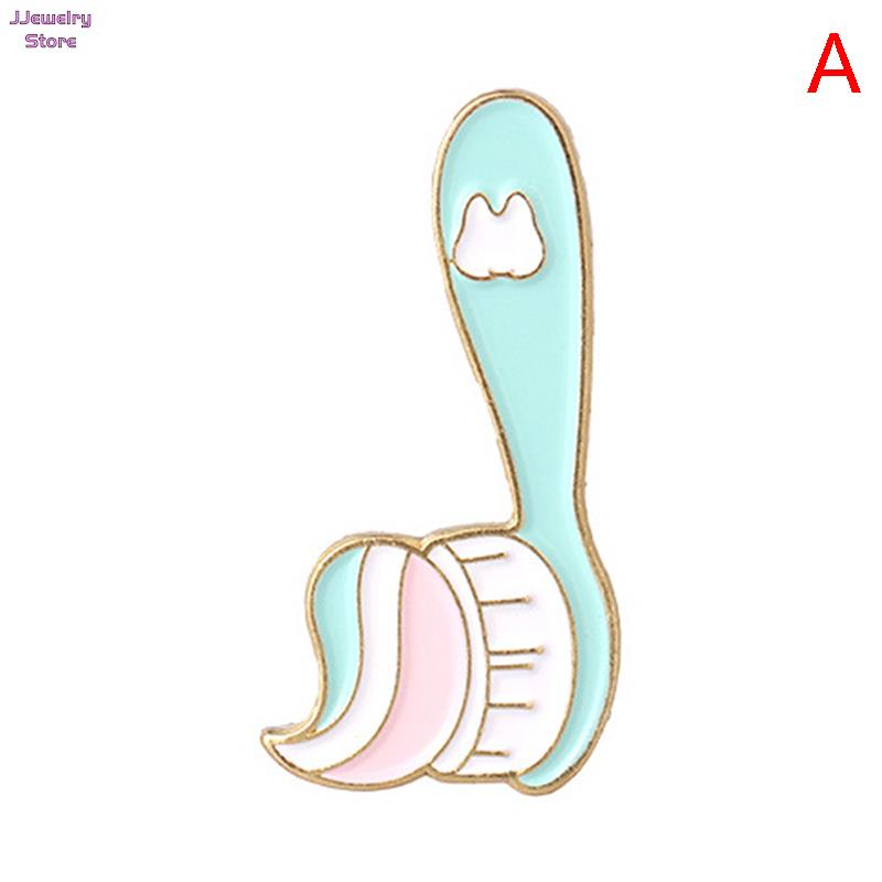 

Cartoon Tooth Pins Protect Your Dental Enamel Pins Dentist Doctor Clothes Jewelry Collar Lapel Badge Brooch for Medical Students