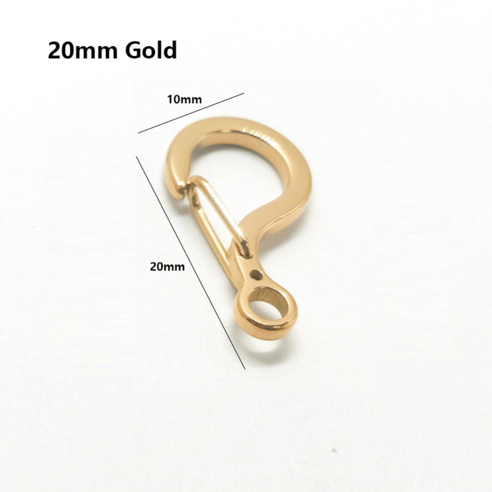 Small Size Key Chain Buckle Titanium Alloy Spring Connecting Buckle  DIY Accessories