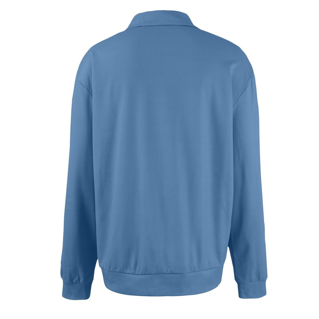 Men's Solid Color Shirt Plus Men's Long Sleeved T-shirt Minimalist Sweatshirt