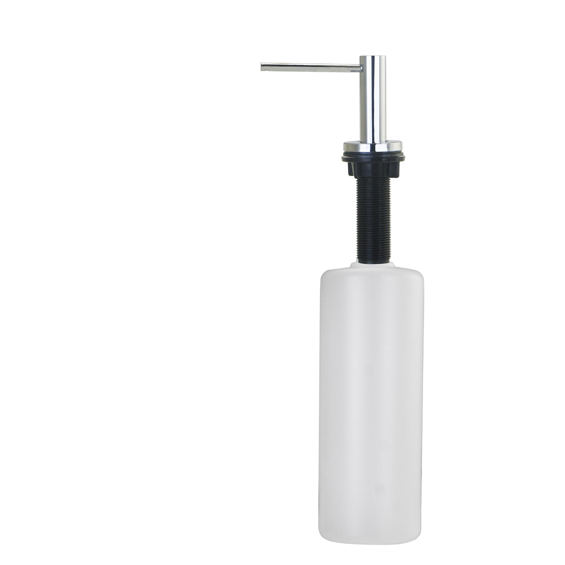 

American Style 304 Stainless Steel Sink Soap Dispenser, 500ml Built-in Kitchen/Bathroom Pump, Chrome Finish