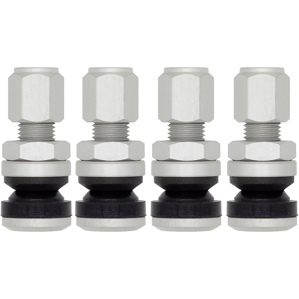 Work V29A Aluminum Air Valve Silver Set of 4 Automotive Accessories