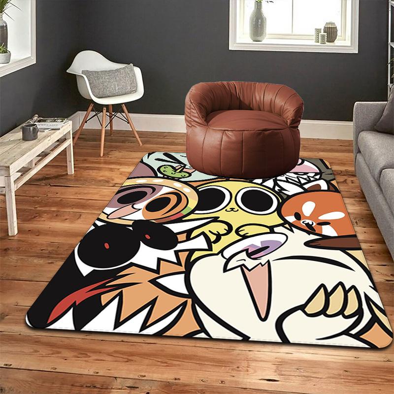 Cartoon graphic Rug Floor Mat for Living Room or Bedroom Soft and Comfortable Carpet a Gift for Birthday and Holiday.