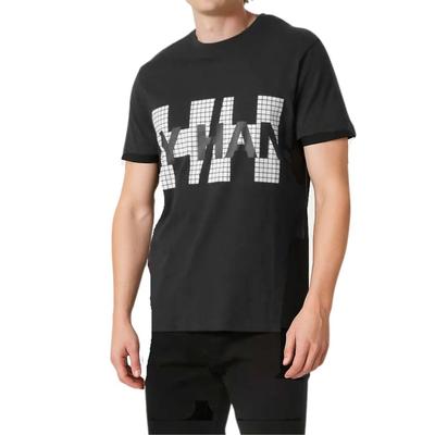 Helly Hansen Core Graphic 2.0 Logo T-Shirt, Quick-Drying, UV Protection, Unisex, Black (JP, Alphabet, M, Black) [Parallel Import]
