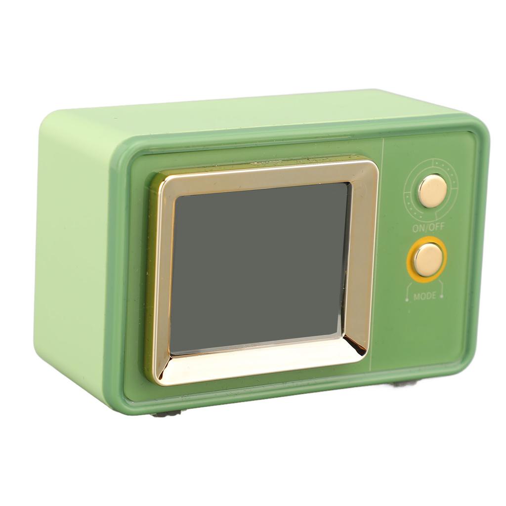 Retro Speaker TV Shaped Multifunctional Fashionable Time Speaker for Home Outdoor Use