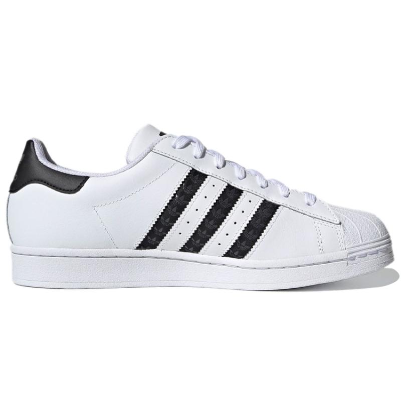 Adidas Superstar 'Logo Stripes Weiß Schwarz' Sneaker H68101