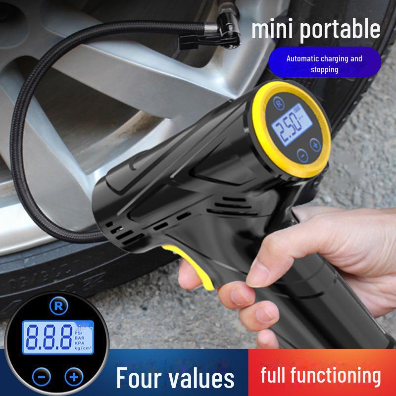 Tragbare kabellose Luftpumpe mit intelligentem Digitaldisplay für Autos und Fahrräder