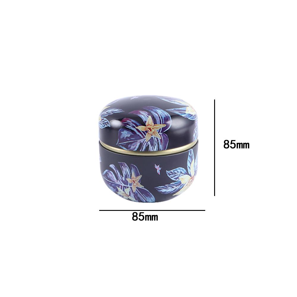 Portable Round Mini Snacks Candy Tin Plate Canister Storage Box Tea Cans Containers Packaging Box