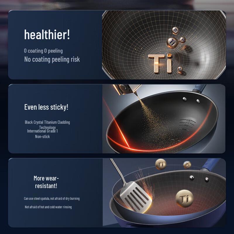 ASD Titanium Crystal Non-stick Wok