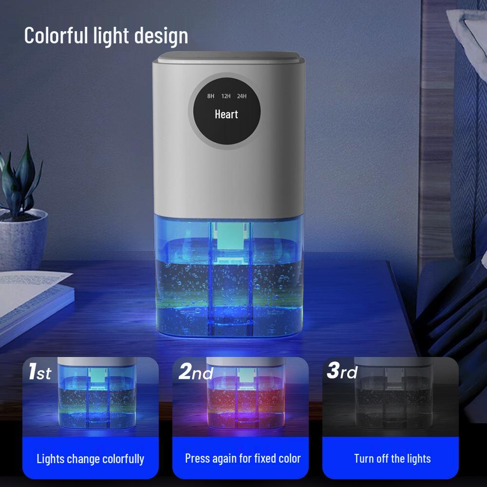 Smart Home Dehumidifier: High-Capacity Moisture Absorber for Bathrooms and Drying Spaces.
