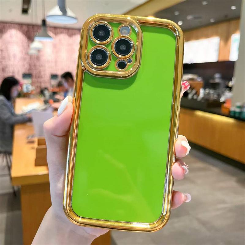 For iPhone 15 Pro Max Luxury Electroplated TPU Phone Case For iPhone 14 13 12 11 Pro Max X XS XR XS Max 8 7 Plus Shockproof Cover