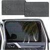 ZATOOTO Car Side Window Sun Shade 4 Pack, Window Shades For Baby Magnetic Mesh Sun Shade Protection From Heat And UV For Sleeping, Camping,