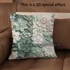 2D Floral Embroidered Pattern Decorative Pillow Covers Pattern Cushion Cover Suitable For Sofa Bedroom Car Pillow Cover