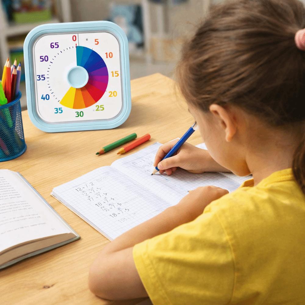 60 Minutes Visual Timer Square Kitchen Cooking Timer Time Management Tool Countdown Timer Indoor