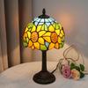 Pastoral style Lamp Stained Glass Table Lamp Sunflower Bedside Table Lamp for Bedroom Living Room Aesthetic Cute Home Decor Gift