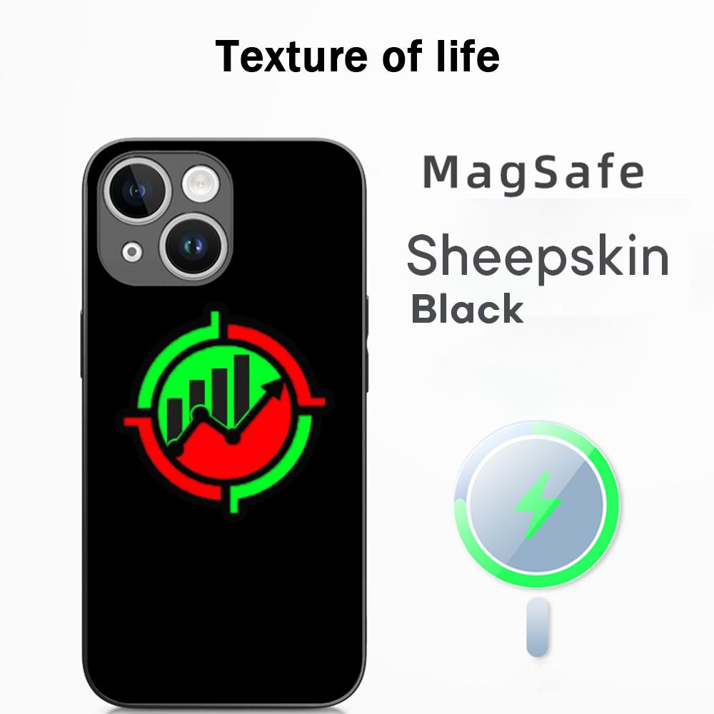 S-stock fashion pattern lucky design Phone Case For iPhone 17 16 15 14 13 12 Plus Pro Max High-end Luxury Magsafe Sheepskin