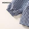 MOMOCO Boys' Plaid Casual Hooded Jacket