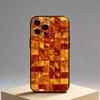 Retro Amber Texture Laser   Phone Case Silicone Soft For IPhone 17 16 15 14 13 12 11 X XR Plus Pro Max Plus