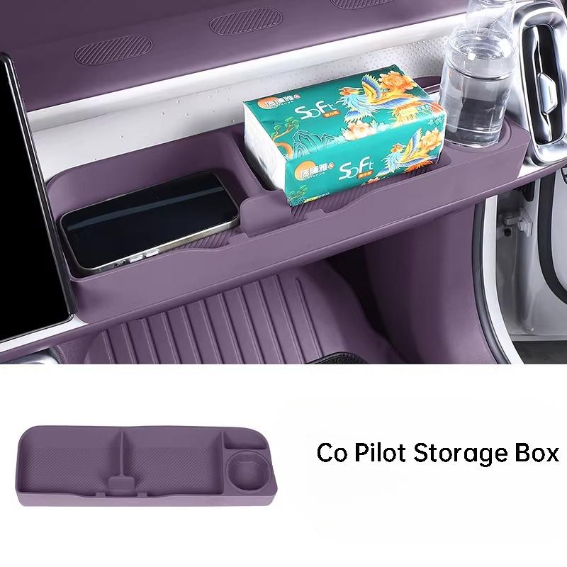 For Leapmotor C10 C11 C16 B10 B01 Lafa 5 Co Pilot Multifunctional Desk Silicone Anti-Slip Storage Box Auto Interior Accessories