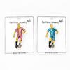 Vibrant Soccer Enamel Brooch Football Player Jewelry Elegant Clothing Accessory For Outfit Enhancement