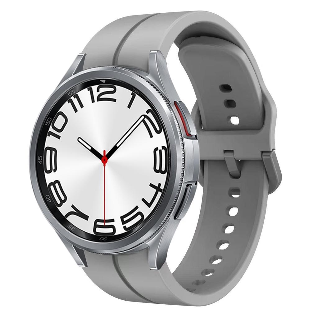 Silicone Band for Samsung Galaxy Watch 7/6/5/4 44mm 40mm/5 Pro 45mm Bracelet Galaxy Watch 4/6 Classic 47mm 43mm 46mm 42mm Strap