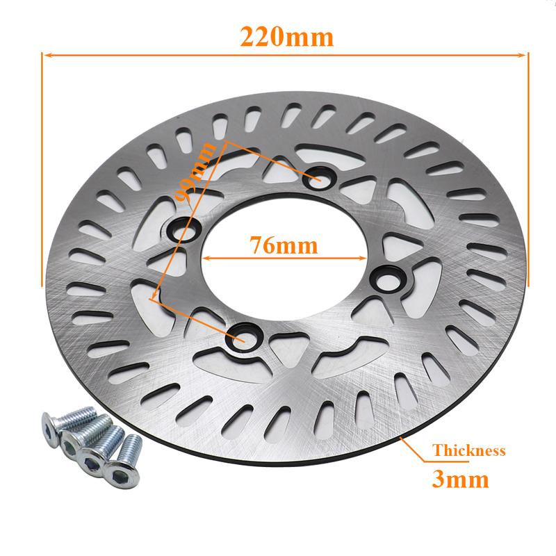 190mm/210mm/220mm Vorder- und Hinterrad-Bremsscheibe für CRF XR50CC 70CC 110CC 125CC 140CC 150CC Pit Dirt Bike